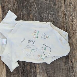 Hanna Andersson 100% Cotton Embroidered One Piece Bodysuit
